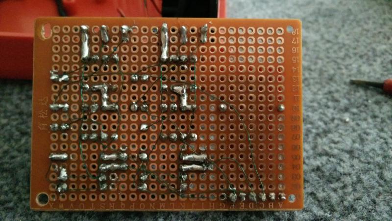 Lots of ultra thin wires on the backside